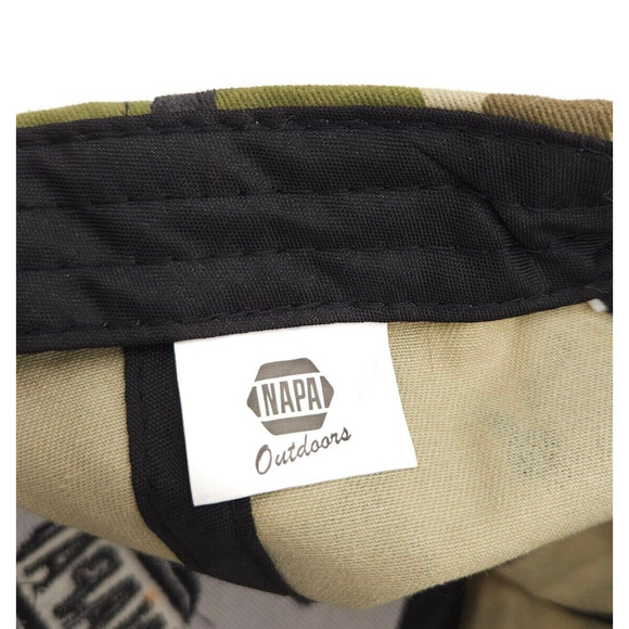 NAPA Outdoors Camouflage Hat Baseball Cap Adjustable Strapback Auto Parts Camo - Picture 6 of 7